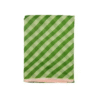 Safawala Green Diagonal Stripes Safa Cloth with Pink Border | Traditional Indian Wedding Fabric