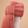 Dusty Rose Feta Wedding Barati Safa Pagdi Turban | Traditional Indian Guest Wedding Accessory