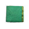 Safawala Green Solid Safa Cloth with Golden Border & Tassels | Traditional Indian Wedding Fabric