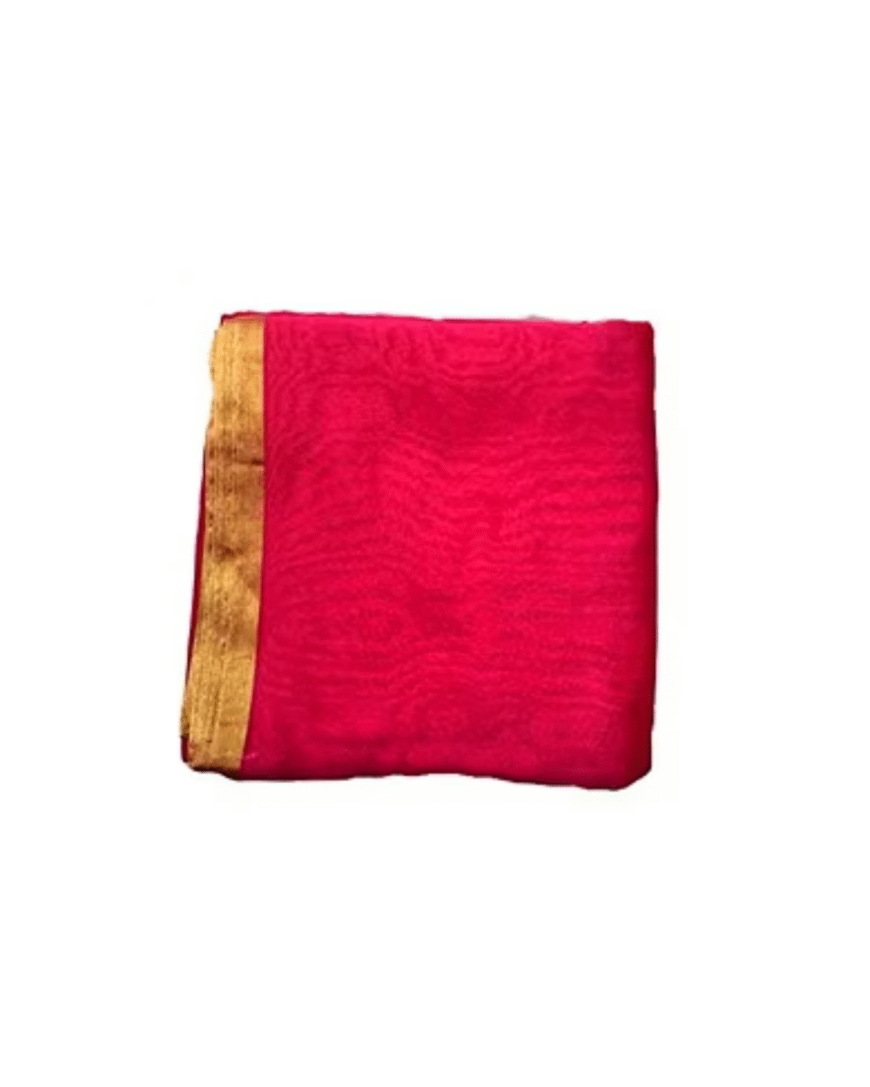 Safawala Pink Brocade Safa Cloth with Golden Border | Traditional Indian Wedding Fabric