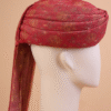 Printed Maroon Feta Wedding Barati Safa Pagdi Turban | Traditional Indian Guest Wedding Accessory