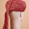 Printed Maroon Feta Wedding Barati Safa Pagdi Turban | Traditional Indian Guest Wedding Accessory