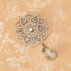 Safawala White Kundan Star Designer Brooches | Groom Turban Pagdi Sherwani Wedding Accessory
