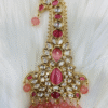 Safawala Pink Kundan Stone Kalgi Royal Pin | Groom Turban Pagdi Sherwani Wedding Accessory