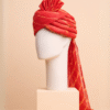 Red Feta Wedding Barati Safa Pagdi Turban | Traditional Indian Guest Wedding Accessory