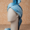 Powder Blue Ombre Feta Groom Safa Pagdi Turban with Brooch | Traditional Indian Wedding Accessory