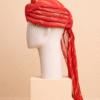 Red Feta Wedding Barati Safa Pagdi Turban | Traditional Indian Guest Wedding Accessory