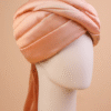 Peach Feta Wedding Barati Safa Pagdi Turban | Traditional Indian Guest Wedding Accessory