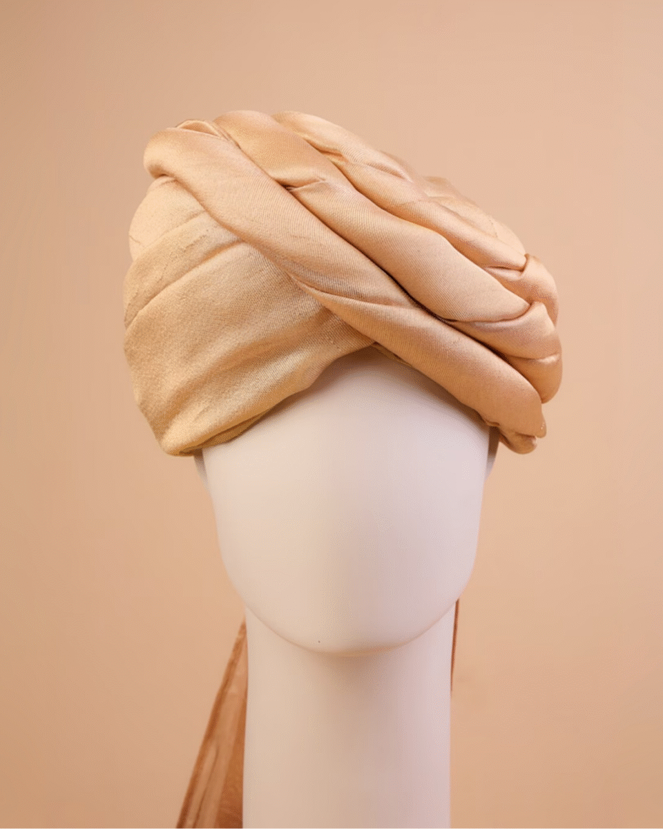 Safawala Cream Wedding Barati Safa Feta Pagdi | Guest Turban Wedding Accessory