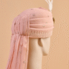Blush Pink Feta Groom Safa Pagdi Turban with Brooch & Feather | Traditional Indian Wedding Accessory