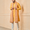 Safawala Mustard Yellow Feta Safa | Wedding Pagdi Turban with Embroidered Stole for Groom