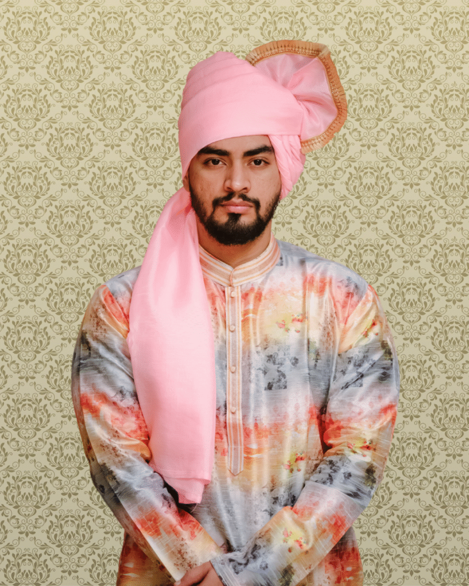 Blush Aura Feta Wedding Barati Safa Pagdi Turban | Traditional Indian Groom Guest Wedding Accessory