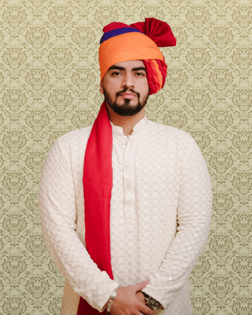 Royal Spectrum Feta Wedding Barati Safa Pagdi Turban | Traditional Indian Groom Guest Wedding Accessory