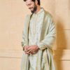 Safawala Mint Green Silk Dupatta & Stole | Groom Wedding Festive Accessory