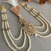 Safawala Kundan Pearl Mala Kalgi Royal Pin | Groom Turban Pagdi Sherwani Wedding Accessory