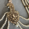 Safawala Kundan Pearl Mala Kalgi Royal Pin | Groom Turban Pagdi Sherwani Wedding Accessory