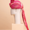 Multitone Pink Wedding Barati Safa Pagdi Turban | Traditional Indian Guest Wedding Accessory
