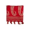 Safawala Red Bandhej Paisley Safa Cloth with Tassels