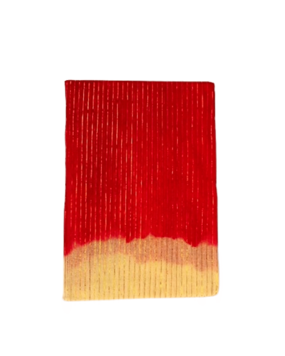 Safawala Red Beige Ombre Safa Cloth | Traditional Indian Wedding Fabric