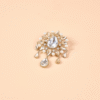 Safawala Pearl Drop Crystal Brooches | Groom Turban Pagdi Sherwani Wedding Accessory