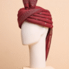 Maroon Wedding Barati Safa Pagdi Turban | Traditional Indian Guest Wedding Accessory