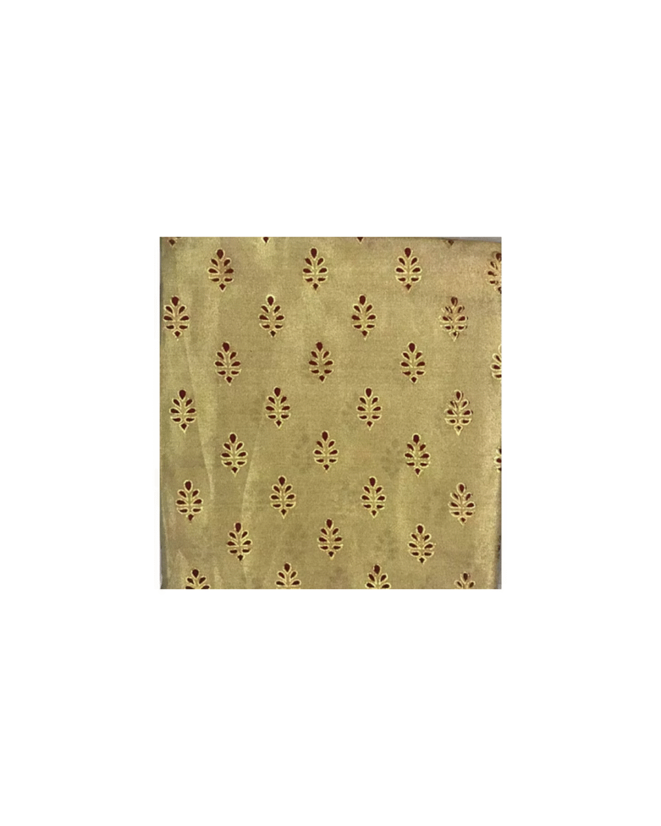 Safawala Beige Embroidered Safa Cloth | Traditional Indian Wedding Fabric