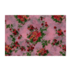 Safawala Pink Multi-Color Floral Printed Safa Cloth with Golden Border | Traditional Indian Wedding Fabric