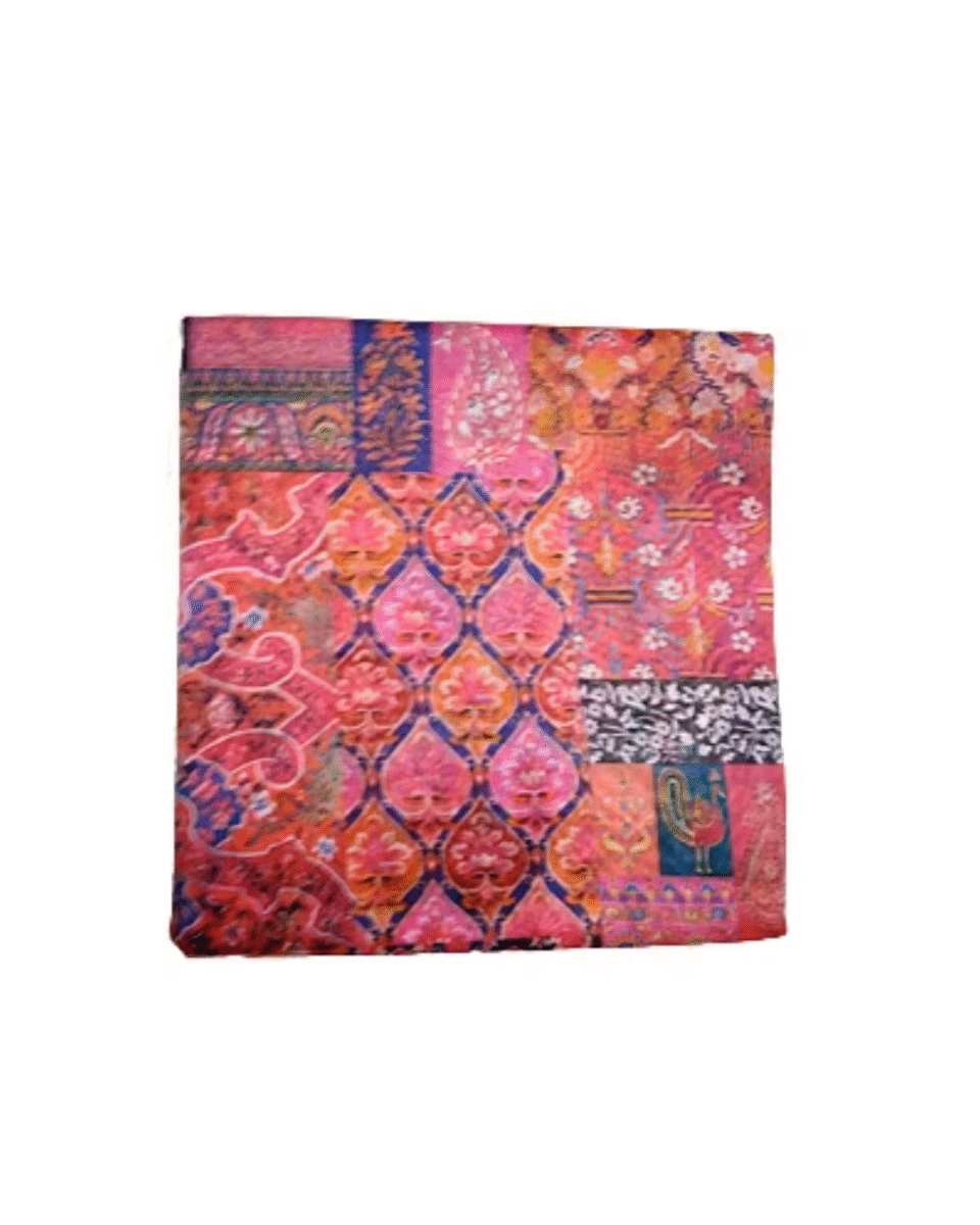 Safawala Multicolor Patchwork Printed Safa Cloth | Traditional Indian Wedding Fabric